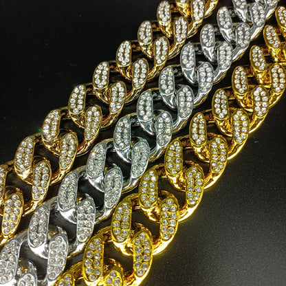 Pet Fashion Simple Diamond Gold Necklace