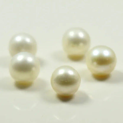 Real South Sea Pearl Gemstone Total 25 Carat 5 Pcs Cabochon Astrology White Lot