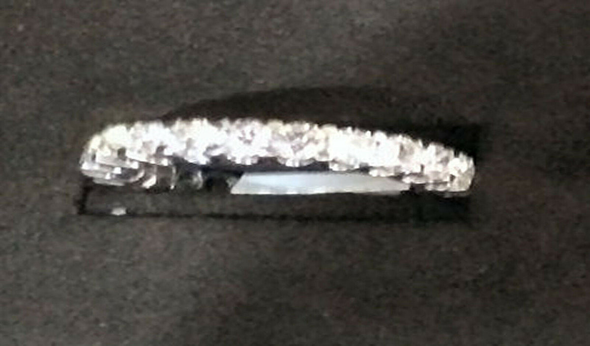 DIAMOND ROUND BRILLIANT SHAPE ETERNITY BAND ADJUSTABLE SIZE IN BACK BAR SET IN