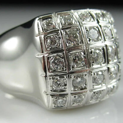 Fashion Man Jewelry White Sapphire Gemstones 925 Sterling Silver Wedding Engagem