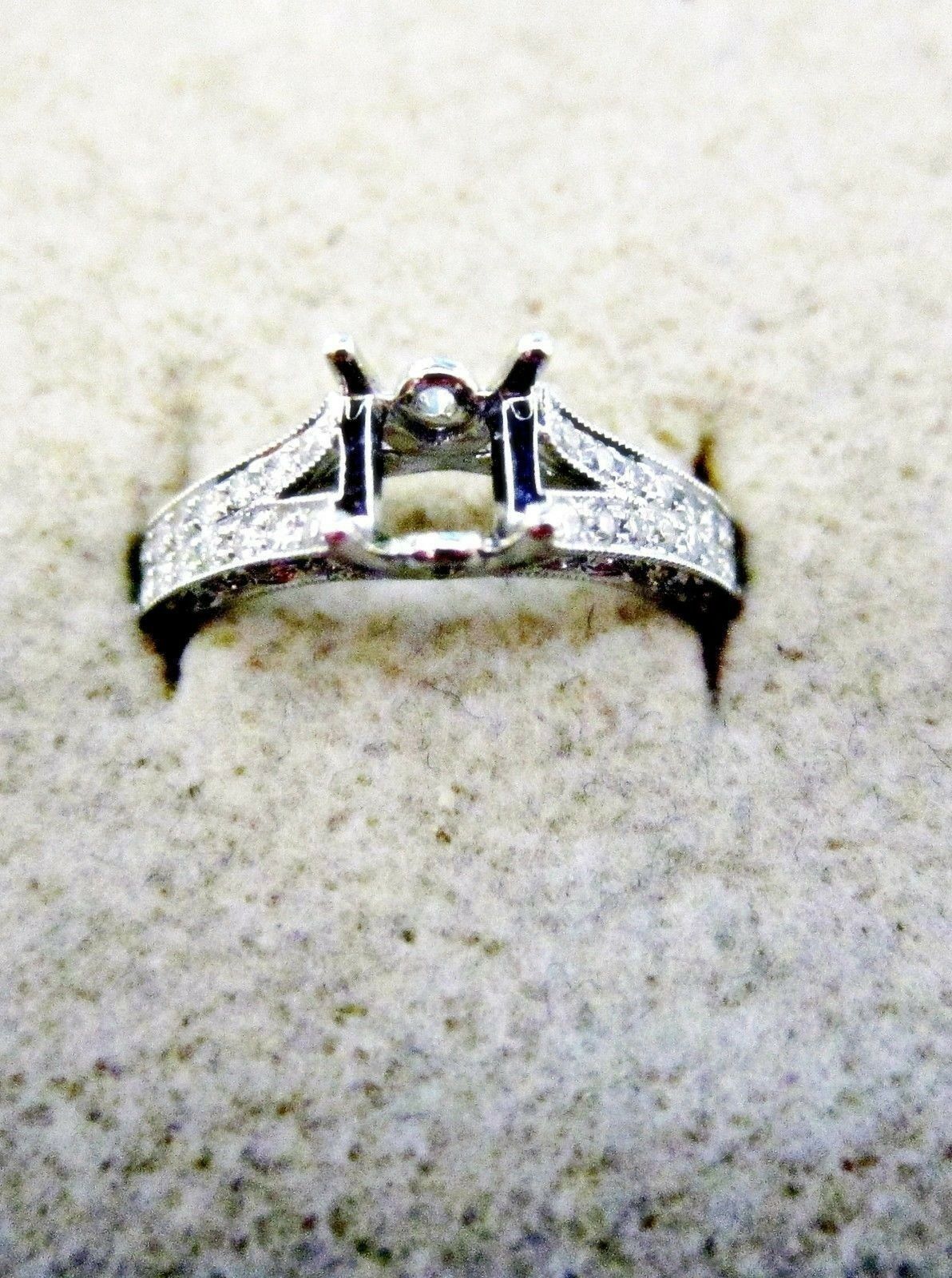 DIAMOND SETTING 3/4 WAY SET 2 ROW ANTIQUE STYLE