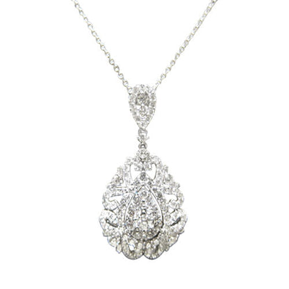 DIAMOND ROUND BRILLIANT SHAPE SET PENDANT INCLUDED 16 INCH CHAIN