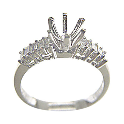 DIAMOND 10 BAGUETTE SHAPE COMMON PRONG SET SETTING 6 PRONG
