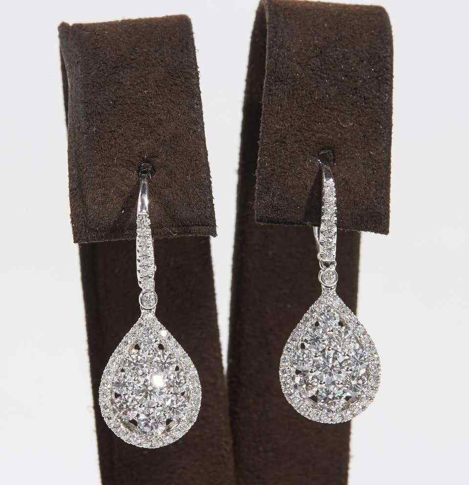 Diamond Drop Dangle Earrings