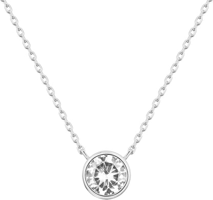 14K Gold Plated 1.00 Ct (D Color, VVS Clarity) CZ Simulated Diamond Bezel-Set So