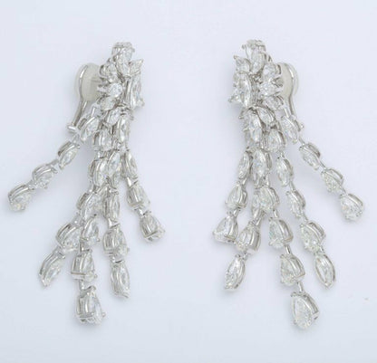 Diamond 36.41 carats of marquise and pear shape diamonds set in 18k white gold.