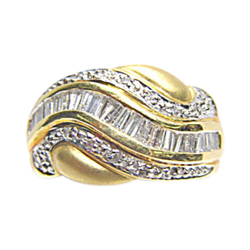 DIAMOND ROUND BRILLIANT BAGUETTE SHAPE BAND
