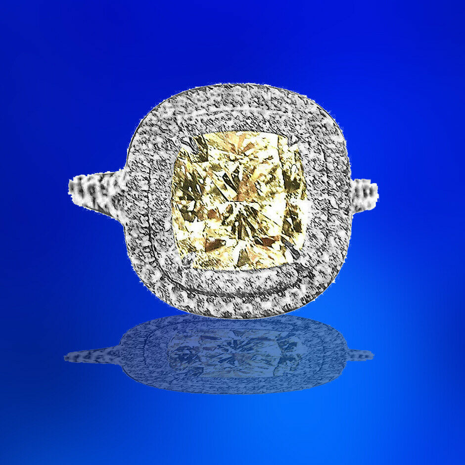 gia certified cushion shape diamond G color VS2 clarity diamond engagement ring