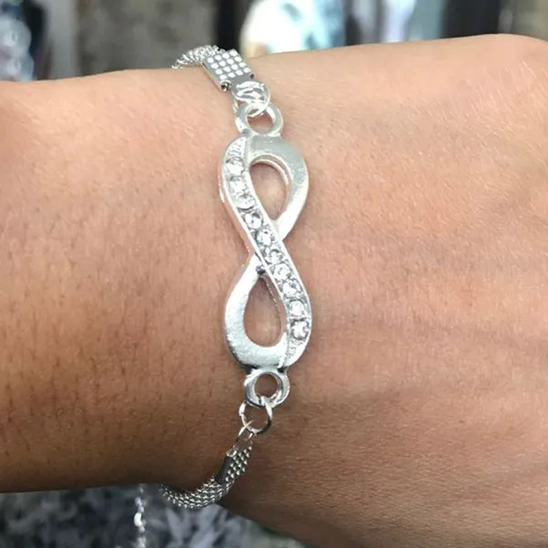 Hannah Martin New Arrived Fashion Silver Infinity Bracelet Jewelry for Women Lov