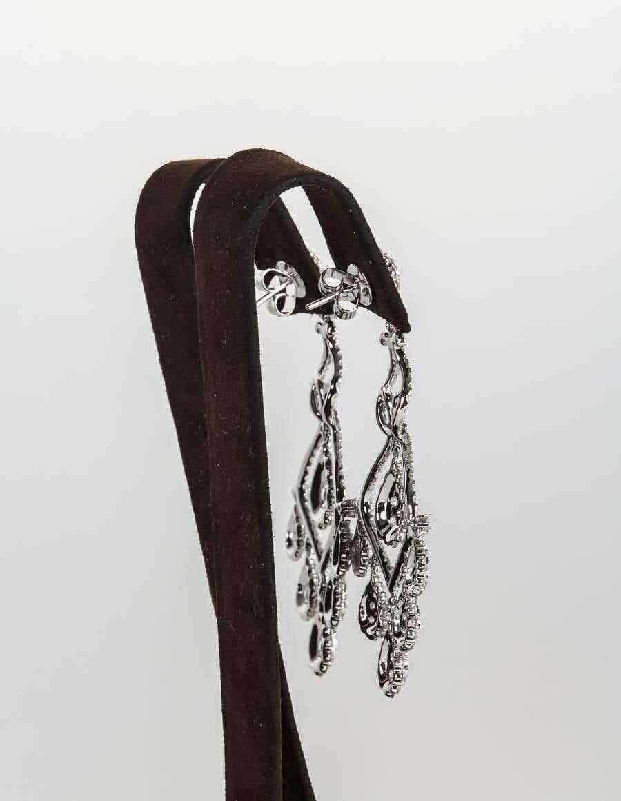 Diamond Gold Chandelier Earrings