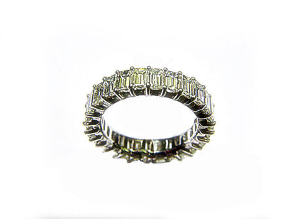 27 EMERALD SHAPE DIAMOND ETERNITY BAND