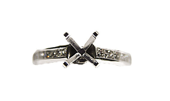 DIAMOND 14 PRINCESS SHAPE CHANNEL SET SETTING 4 PRONG DIAMOND