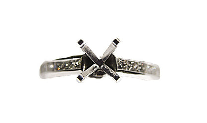 DIAMOND 14 PRINCESS SHAPE CHANNEL SET SETTING 4 PRONG DIAMOND