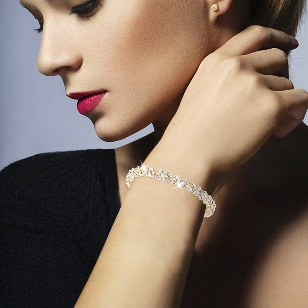 Bracelets for Teen Girls Gold Single Rhinestone Bracelet Diamond Bracelets for W