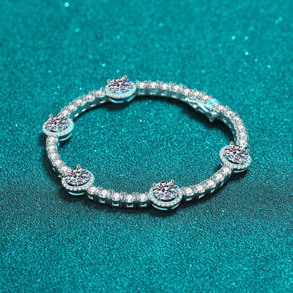 8.3-9.1Ct 100% Real Moissanite Tennis Bracelets for Women Luxury Quality