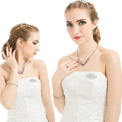 Cubic Zirconia Crystal Rhinestone Wedding Brooch Pin for Women Brides Jewelry