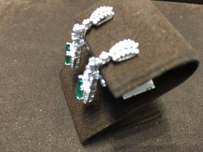 EMERALD RECTANGULAR SHAPE DIAMOND ROUND BRILLIANT SHAPE