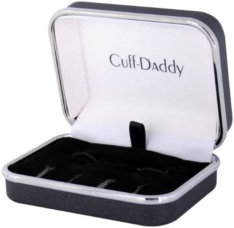 Black Onyx and Gold Tone Cufflinks and Studs with Presentation Box Unique Men Cu