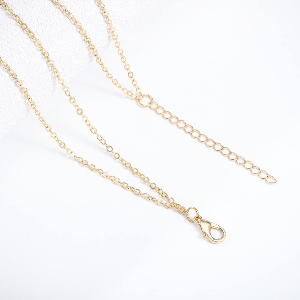 Boho Layered Turquoise Necklaces Gold Sequin Pendant Necklace Chain Jewelry for