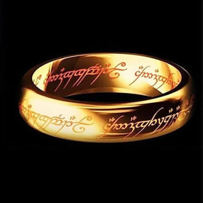 Fashion Jewelry Lord of the Rings Stainless Steel Men Women LOTR the One Band Ri