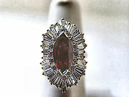 RUBY MARQUISE SHAPE 11.05X5.80X2.60MM DIAMOND RING
