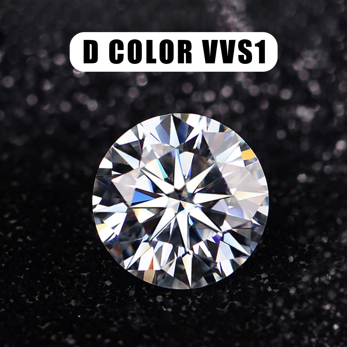 100% Real Loose Moissanite Diamonds Vvs1 D Color 0.1Ct to 12Ct Laboratory
