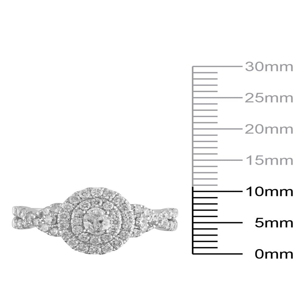 1 Carat T.W. (I2 Clarity, H-I Color) Brilliance Fine Jewelry Oval Cut Diamond En