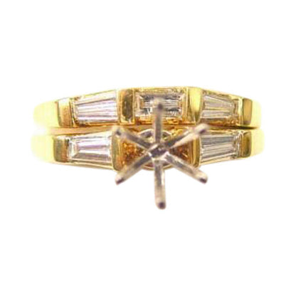 .58 CT Diamond straight and tappered ring