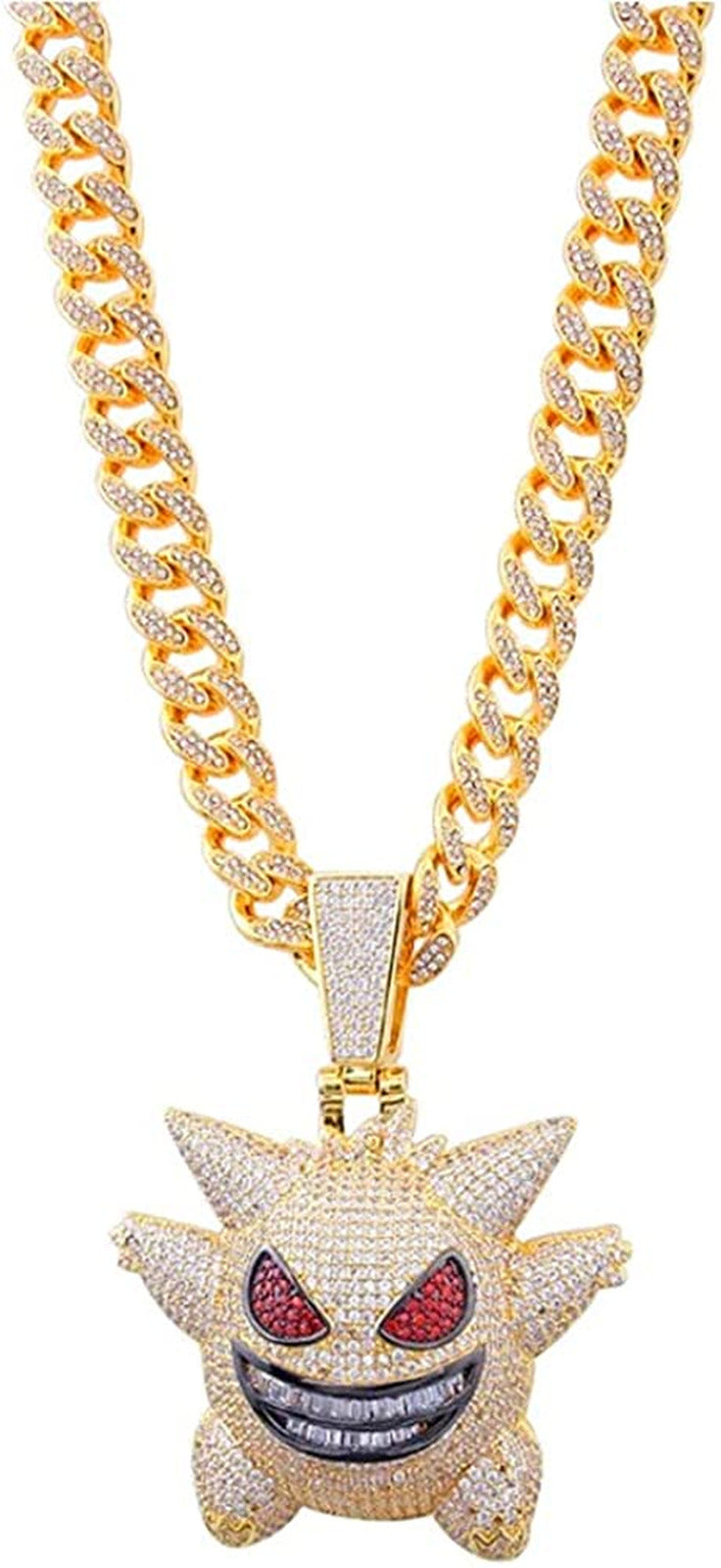 Cuban Link Chain, 18K Gold Plated Jewelry Men/Women Titanium Steel Necklace Hip