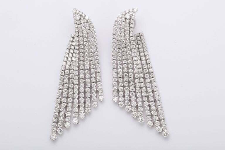 Diamond Dangle Earrings