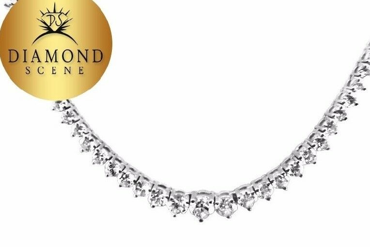 DIAMOND EIGHTY FIVE STONE ROUND TENNIS NECKLACE