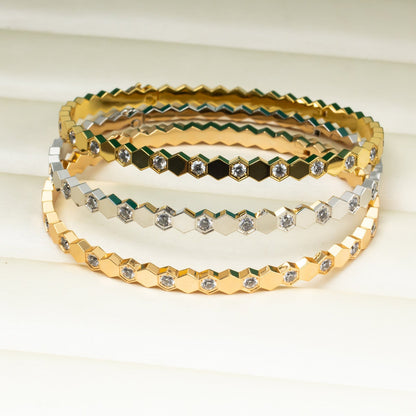 Honeycomb Bracelet Fashion All-Match Diamonds