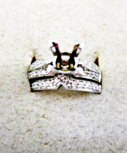 DIAMOND TWO PIECE MATCHING SET SETTING SET 1/2 WAY DIAMOND