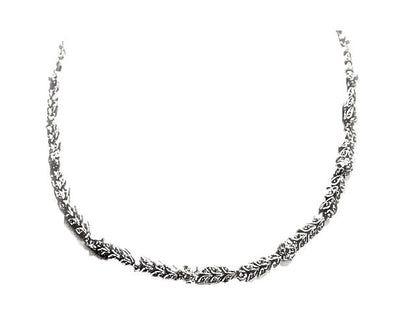 4.59 CT ROUND BRILLIANT SHAPE DIAMOND NECKLACE DIAMOND WEAVE 18 K WHITE GOLD