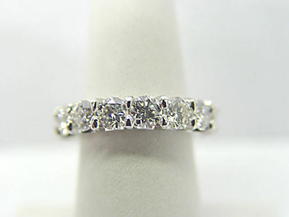 DIAMOND ROUND BRILLIANT SH 16 STONE U BASKET ETERNITY ANNIVERSARY DIAMOND BAND