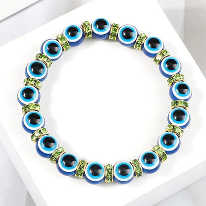 New Fashion Crystal Turkish Lucky Evil Eye Bracelets Blue Evil Eye Bead Bracelet