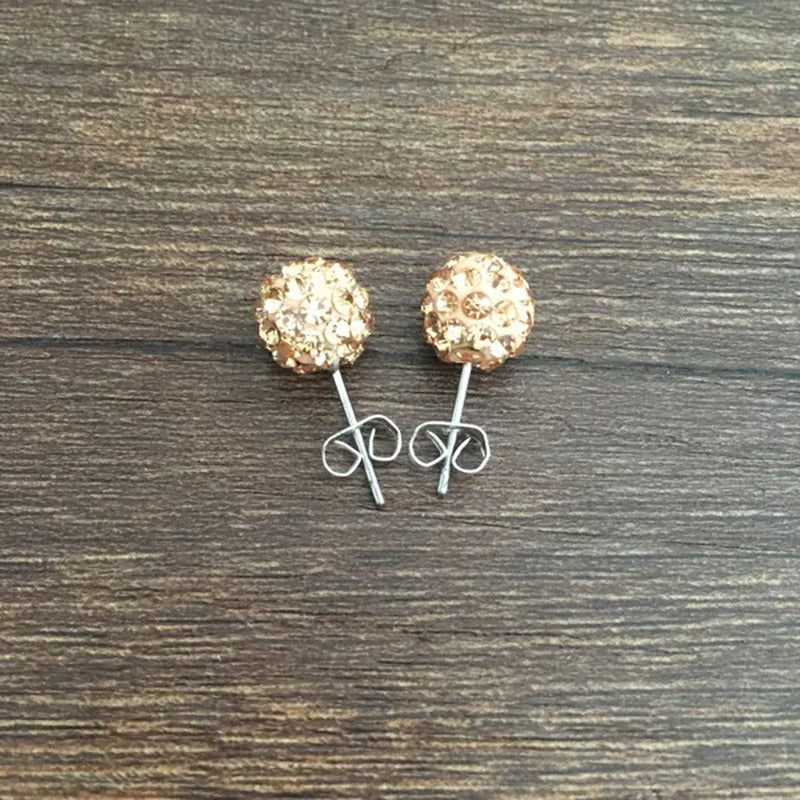 925 Sterling Silver Earrings Super Flash Diamond Earrings Full Diamond Earrings