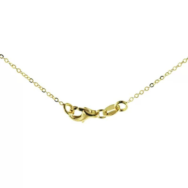 14K Gold Mom Necklace, 18"
