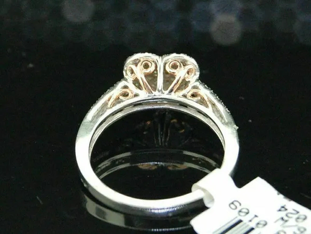 Luxurious Exquisite Fashion Solid 925 Sterling Silver Natural Heart White Sapphi
