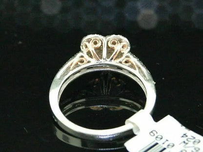 Luxurious Exquisite Fashion Solid 925 Sterling Silver Natural Heart White Sapphi