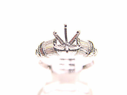 DIAMOND BAGUETTE SHAPE DOME SET 6 PRONG SET FOR A 8.90MM DIAMOND