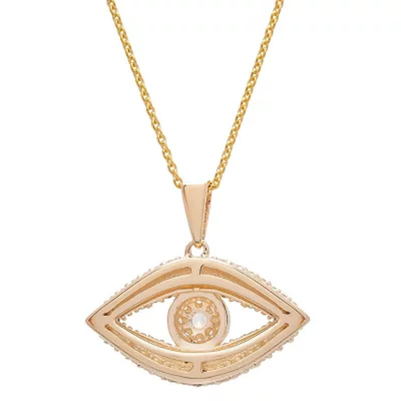 0.33 CT. T.W. Diamond Evil Eye Pendant in 14K Yellow Gold (I, I1)
