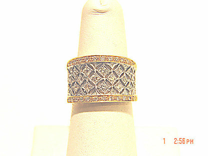 .85 CT F COLOR VS CLARITY DIAMOND ROUND BRILLIANT 18 K TWO TONE 8.40 MM DOWN