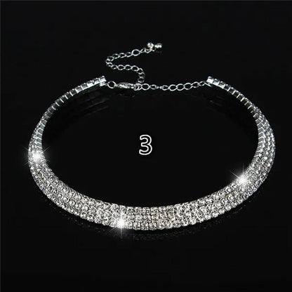 Best Valentine'S Day Gift! Hot Sale New Women Rhinestone Collar Necklace Choker