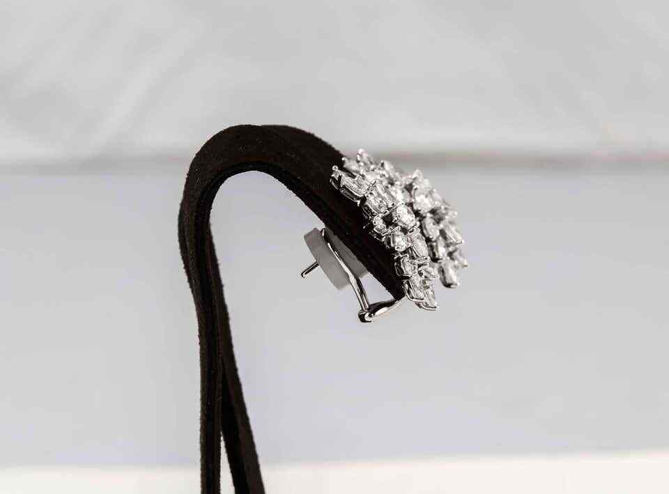 Diamond Cluster Earrings