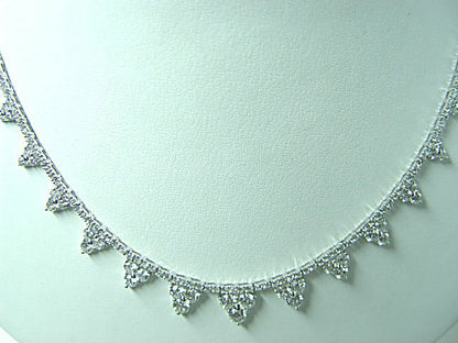 DIAMOND ROUND BR SHAPE 169 STONE DROP STYLE NECKLACE