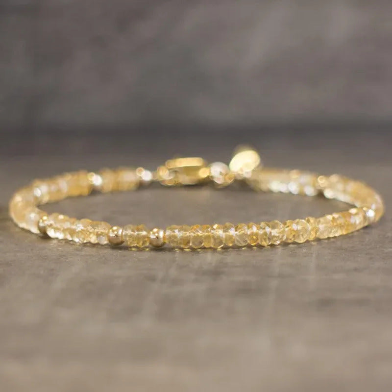 Citrine Bracelet Sterling Silver or Gold Filled, Natural Citrine Jewelry, Gemsto