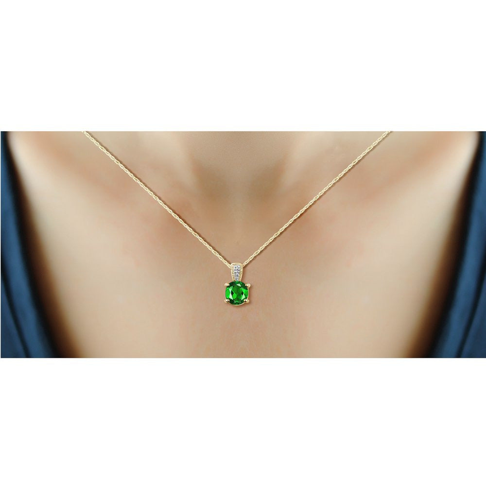 Silver Necklaces for Women –Silver Necklace for Women 14K Gold Plated Silver – C