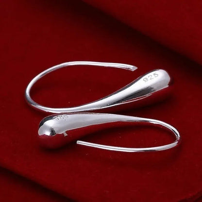 925 Sterling Silver Earing / Lovely / 925 Crystal Dangle Earrings Trendy Earring