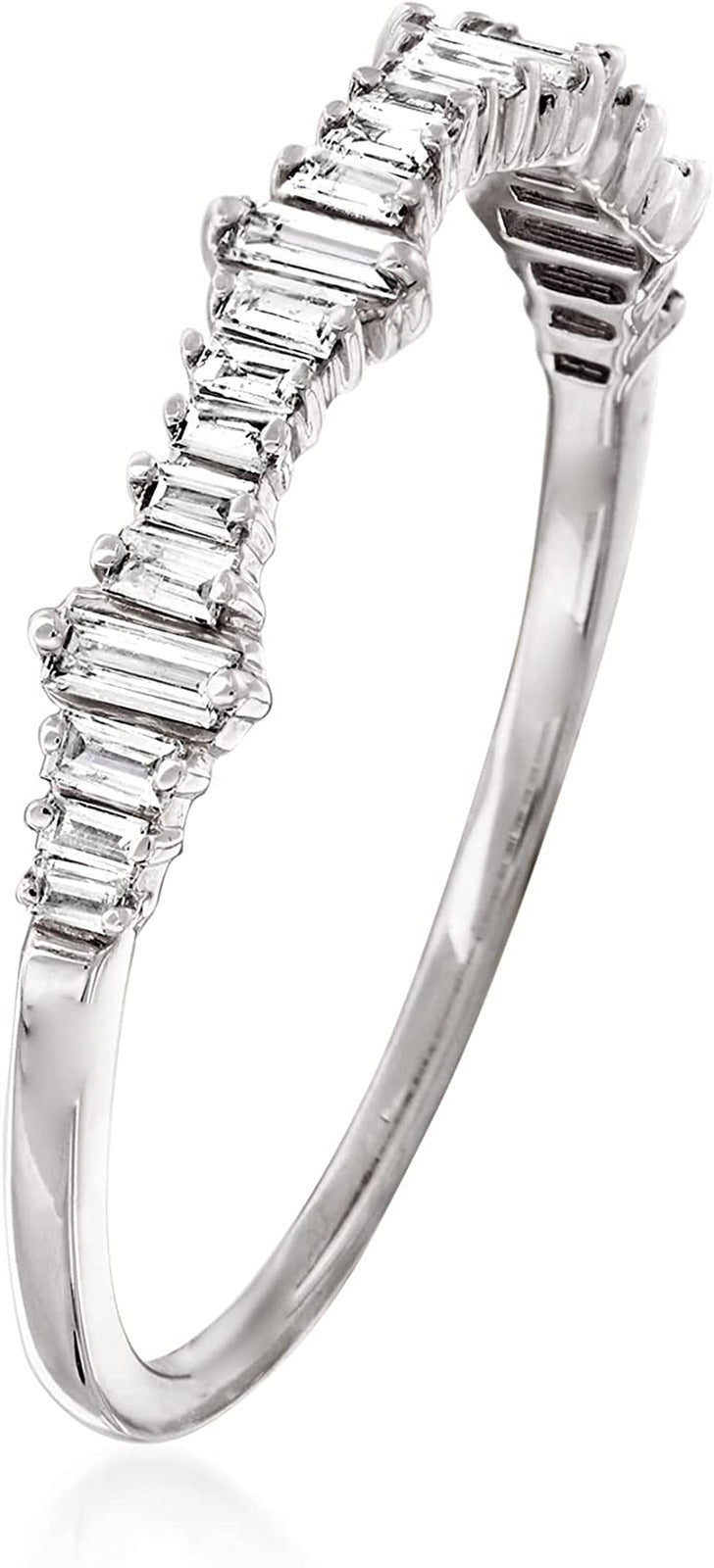 0.20 Ct. T.W. Baguette Diamond Ring in 14Kt Gold